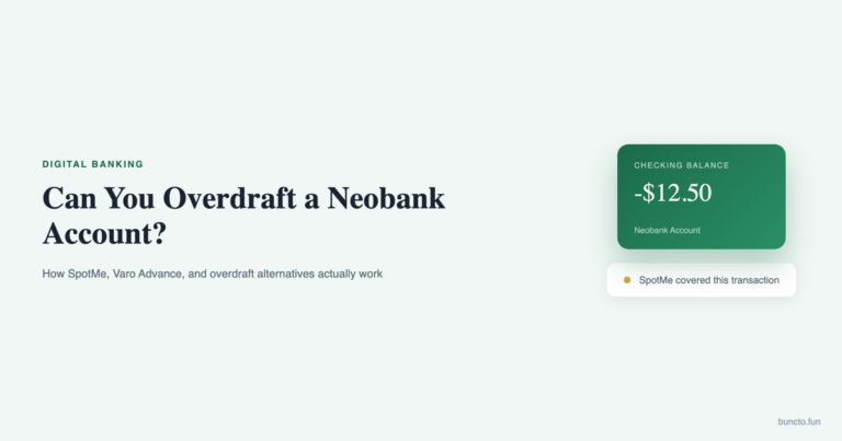 Can You Overdraft a Neobank Account cover